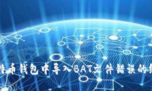 解决比特币钱包中导入BAT文件错误的终极指南
